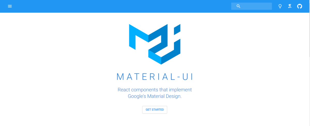 material ui-home page